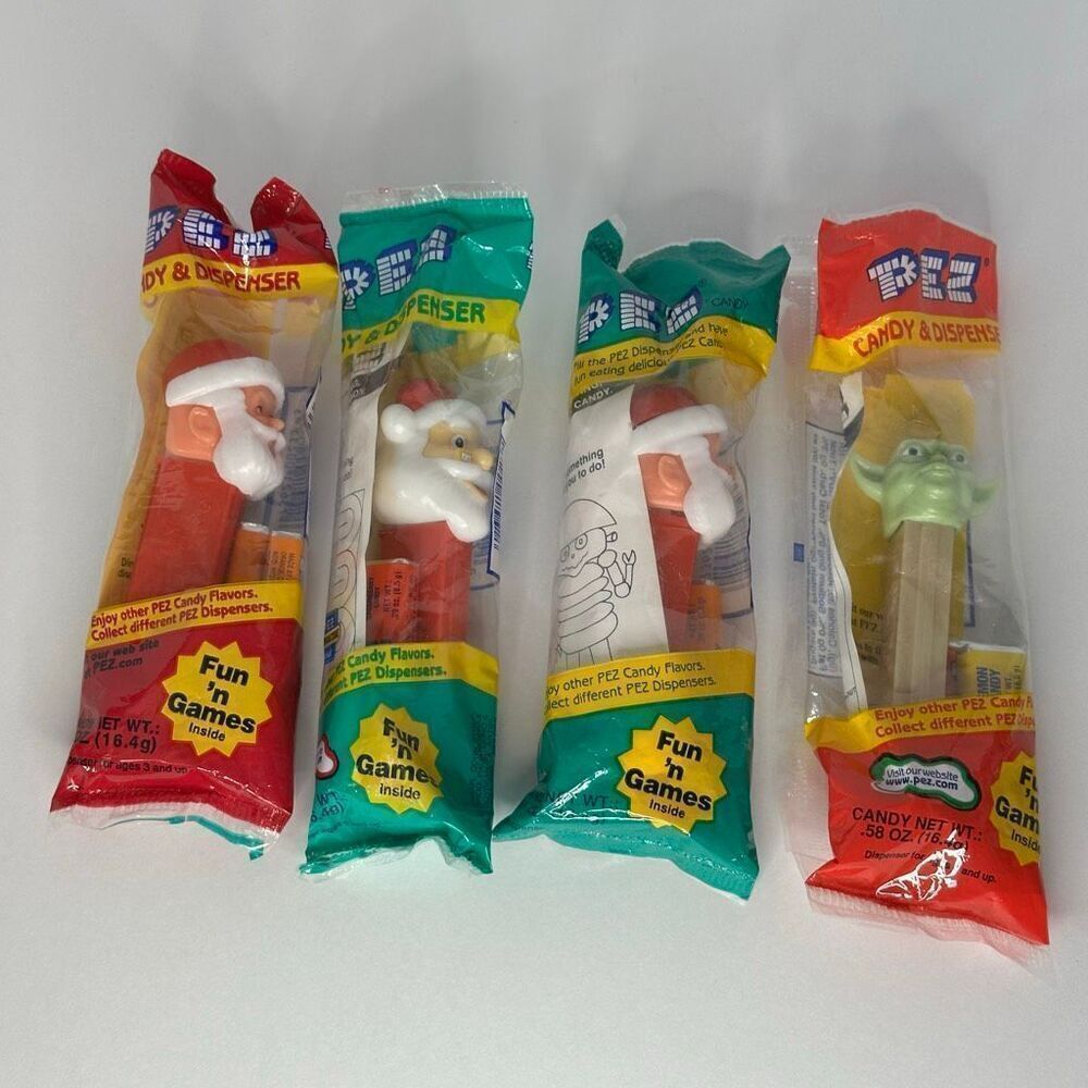 Vintage Pez Lot Santa Claus and Yoda